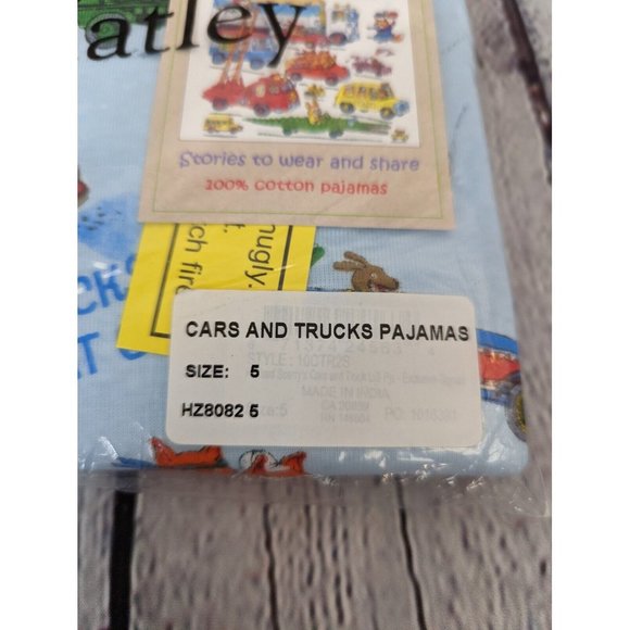 Hatley Other - NWT Hatley Books To Bed Pajamas Cars And Trucks And Things That GO Size 5